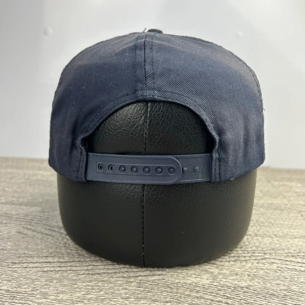 Vintage 90s West Virginia Hat Cap Snap Back Adjustable Navy Blue Mountaineers